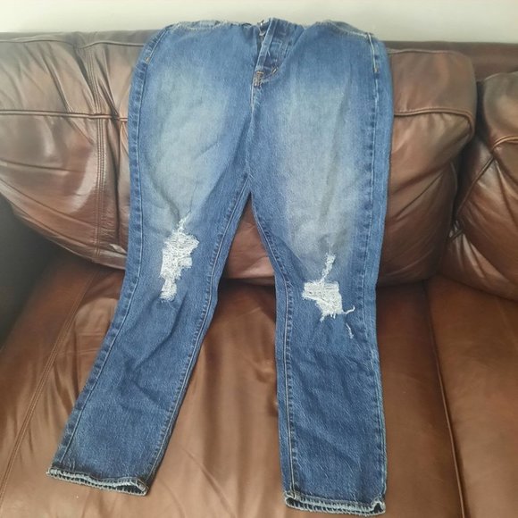 Modern American Bancroft High Waist Tapered Jeans in After Math, Size 27 - Picture 4 of 5